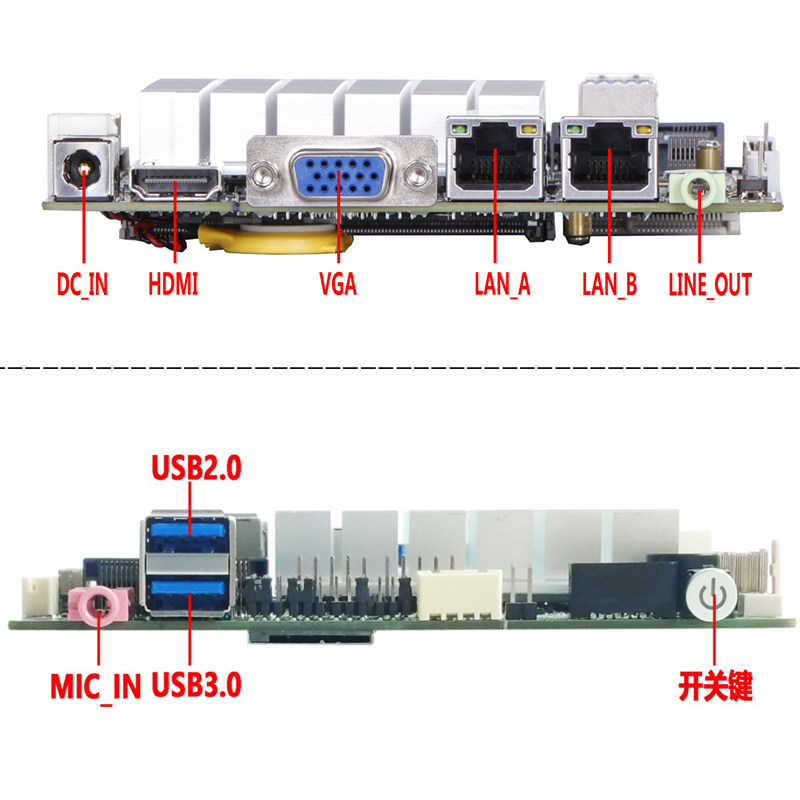 Industrial motherboard mainboard with intel celeron J1900 CPU